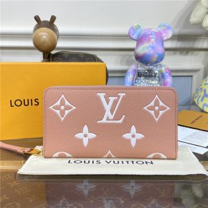 Louis Vuitton Zippy Wallet M81645 Pink/ Cream