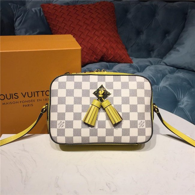 Louis Vuitton Saintonge Damier Azur Canvas Pineapple