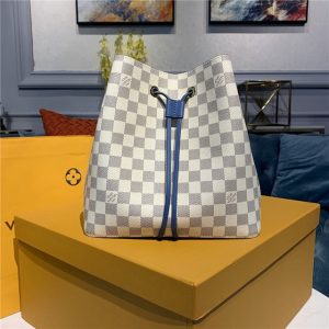 NeoNoe Damier Azur Canvas Bleuet