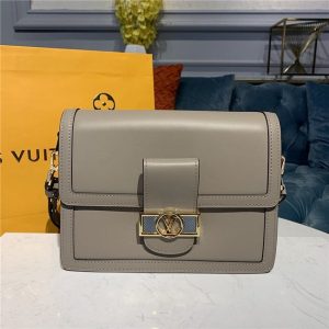 Dauphine MM Other Leather Galet