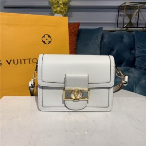 Dauphine MM Other Leather White