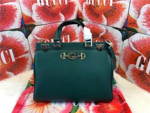 Green grainy leather