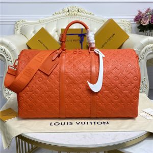 Louis Vuitton Keepall Bandouliere Replica 50 Orange M20963