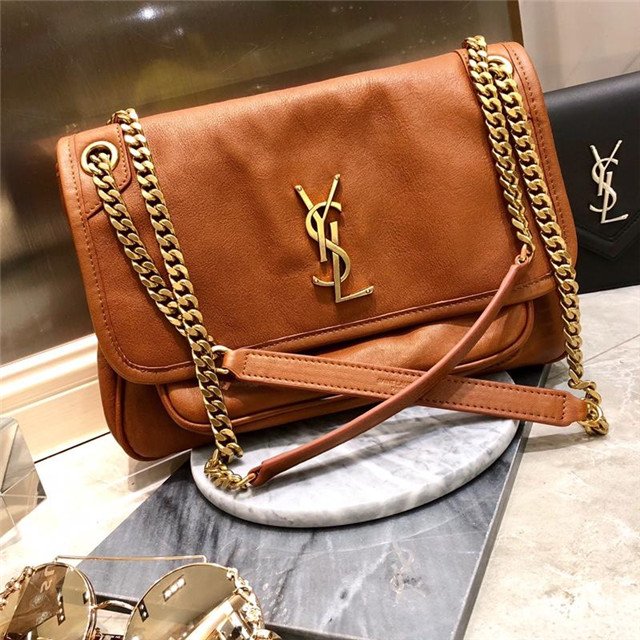 LEATHER ENVELOPED YSL MONOGRAMME