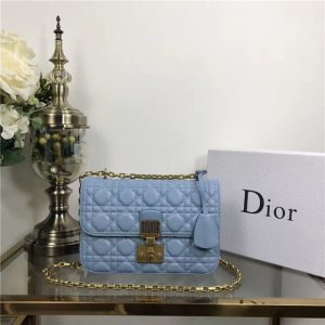 "Dioraddict" Medium Flap Bag Light Blue