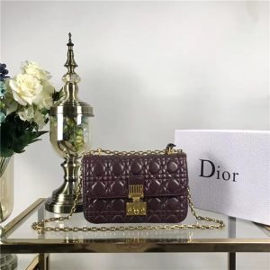 "Dioraddict" Medium Flap Bag Amaranth-coloured