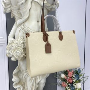 Onthego GM Monogram Empreinte Beige