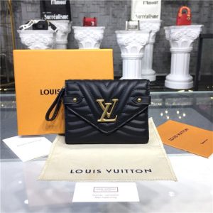 LV New Wave Compact Wallet Black