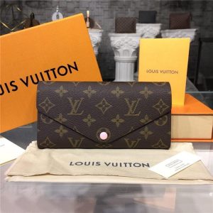 Josephine Wallet Monogram Canvas Rose Ballerine