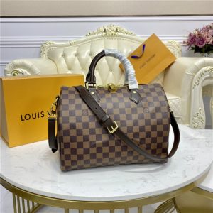 Damier Ebene Canvas Speedy Bandouliere 30