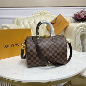 Damier Ebene Canvas Speedy Bandouliere 25