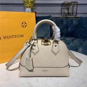 LV Neo Alma BB Monogram Empreinte leather Creme