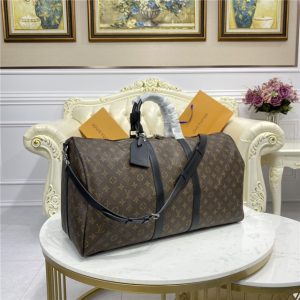 Keepall Bandoulire 55 M56714 Monogram Macassar Canvas