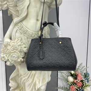 Montaigne MM Monogram Empreinte Leather Noir
