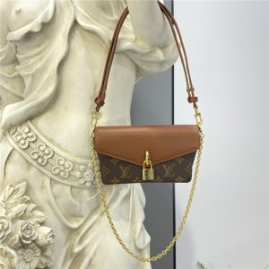Padlock On Strap Bag Caramel