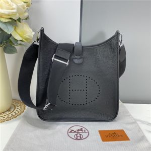 Hermes Evelyne PM Shoulder Bag Black