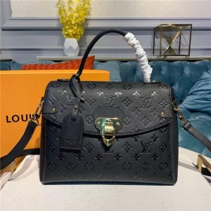 Louis Vuitton Georges MM Monogram Empreinte Leather Noir