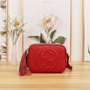 Gucci Soho leather disco bag Red