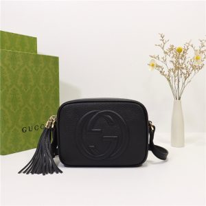 Gucci Soho leather disco bag Black
