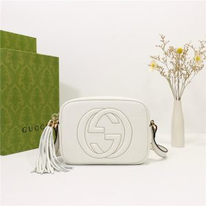 Gucci Soho leather disco bag White