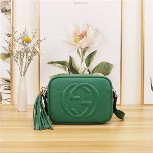 Gucci Soho leather disco bag Green