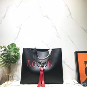 Valentino Vring Love Shopping Tote Black