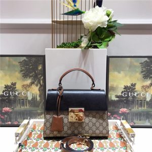 Padlock GG Supreme top handle bag GG Supreme