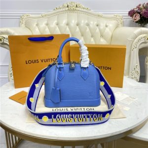 Alma BB Epi Leather Bleuet Blue