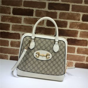 Gucci Horsebit 1955 Medium Top Handle Bag 620850 White