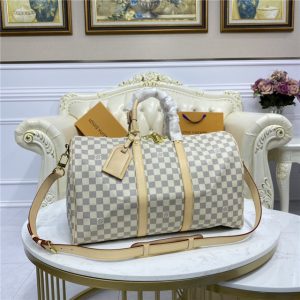 Keepall Bandouliere 45 Damier Azur Canvas