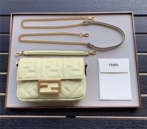 Fendi Baguette Mini Yellow