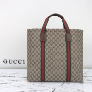 Gucci GG Tender Medium Tote Bag 763287 Brown