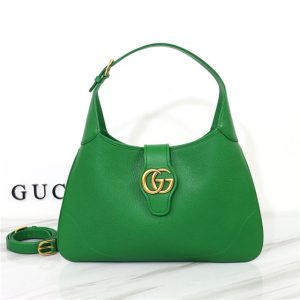 Aphrodite Medium Shoulder Bag 726274 Green Leather