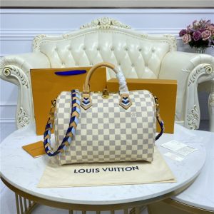 Speedy Bandouliere 30 Damier Azur canvas Blue