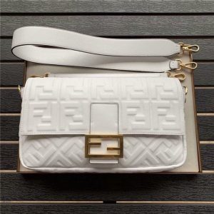 Fendi Baguette Large White