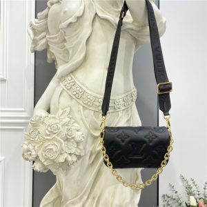 Wallet on Strap Bubblegram Black