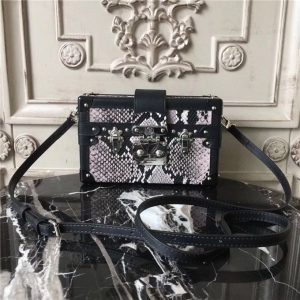 Louis Vuitton Petite Malle Python Skin