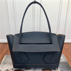 Bottega Veneta Arco 48 Bag Dark Blue Grainy Calfskin