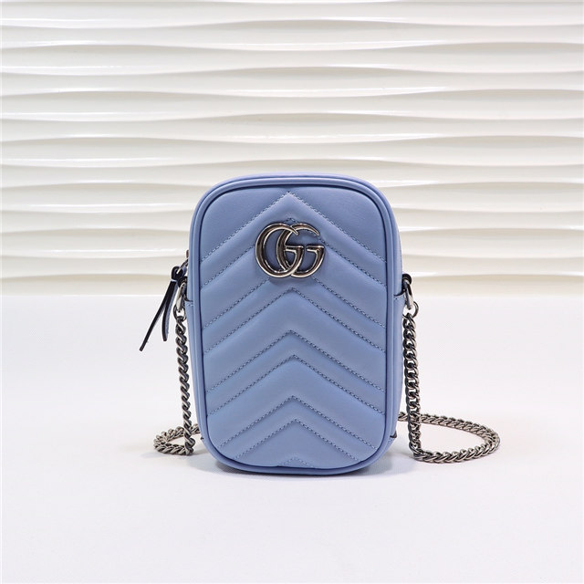 GG Marmont Mini Bag Blue