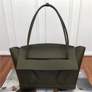 Bottega Veneta Arco 48 Bag Green Grainy Calfskin