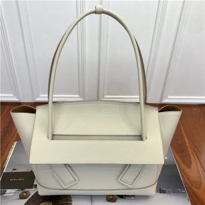 Bottega Veneta Arco 48 Bag White Grainy Calfskin