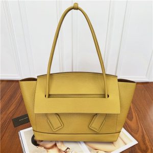 Bottega Veneta Arco 48 Bag Yellow Grainy Calfskin