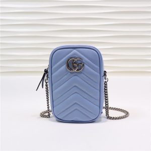 GG Marmont Mini Bag Blue