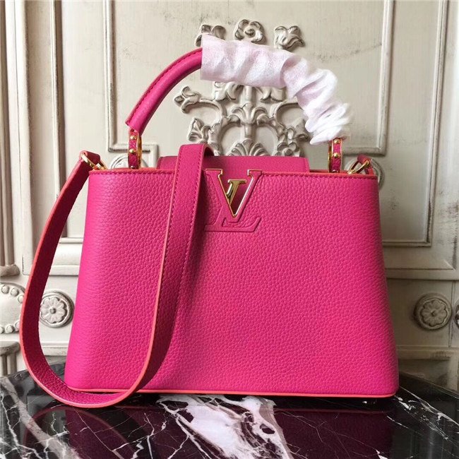 Louis Vuitton Capucines BB Framboise / Gold