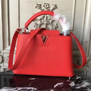 Louis Vuitton Capucines PM Red / Silver
