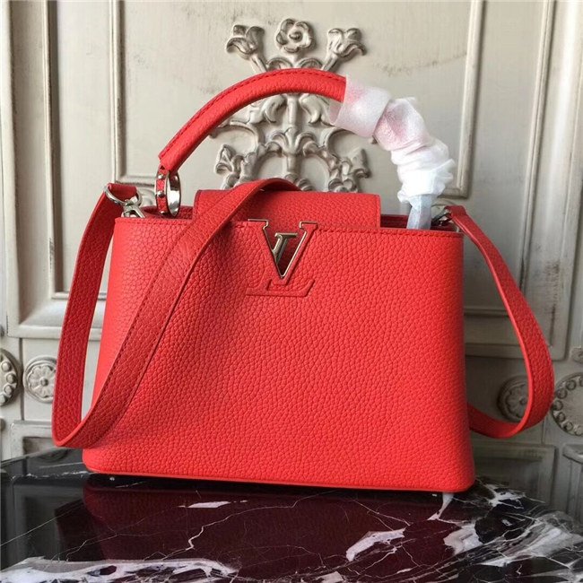 Louis Vuitton Capucines PM Red / Silver