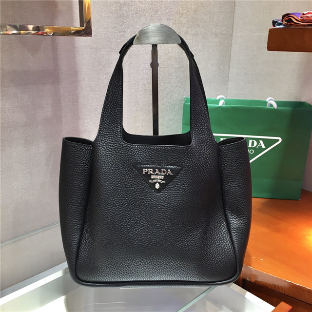Prada Leather Tote 1BG335 Black