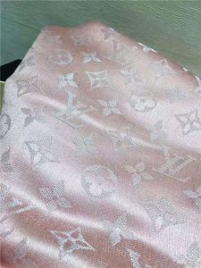 Louis Vuitton Monogram Shine Shawl (Rose and Black)