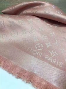 Louis Vuitton Monogram Shine Shawl (Rose and Black)