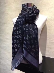 Louis Vuitton Monogram Shine Shawl (Rose and Black)
